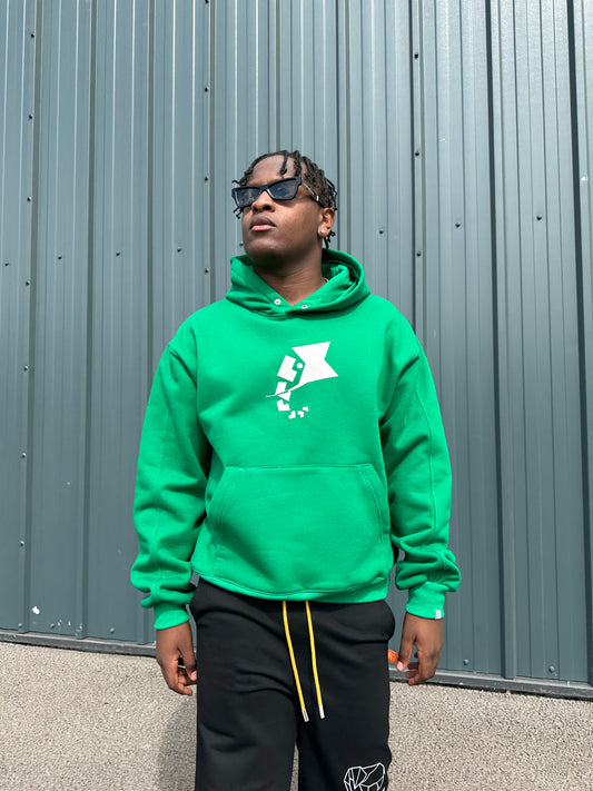 emerald green hoodie